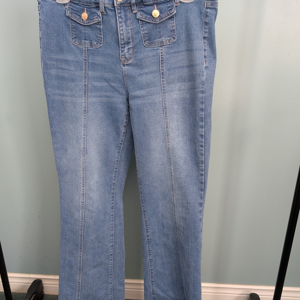 Women's Light Blue Straight Leg Jeans